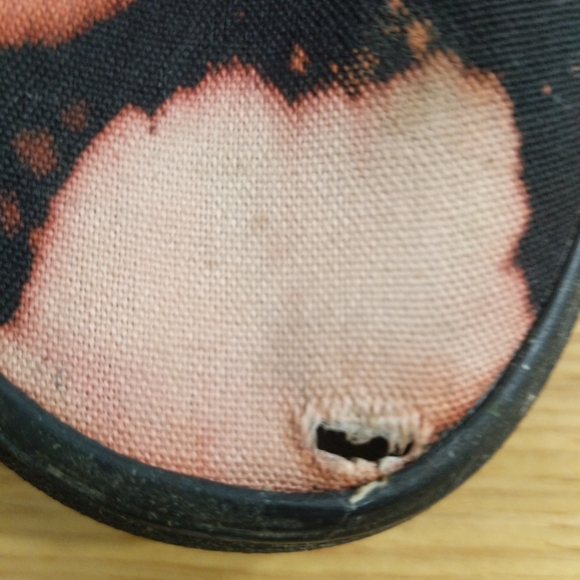 Vans Mens 9 Distressed Slip-On Bleached Distroyed Shoes Women's 10.5 - Picture 14 of 14